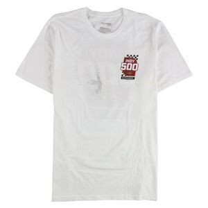 Indy 500 Mens White Event Graphic T-Shirt, White, NWT